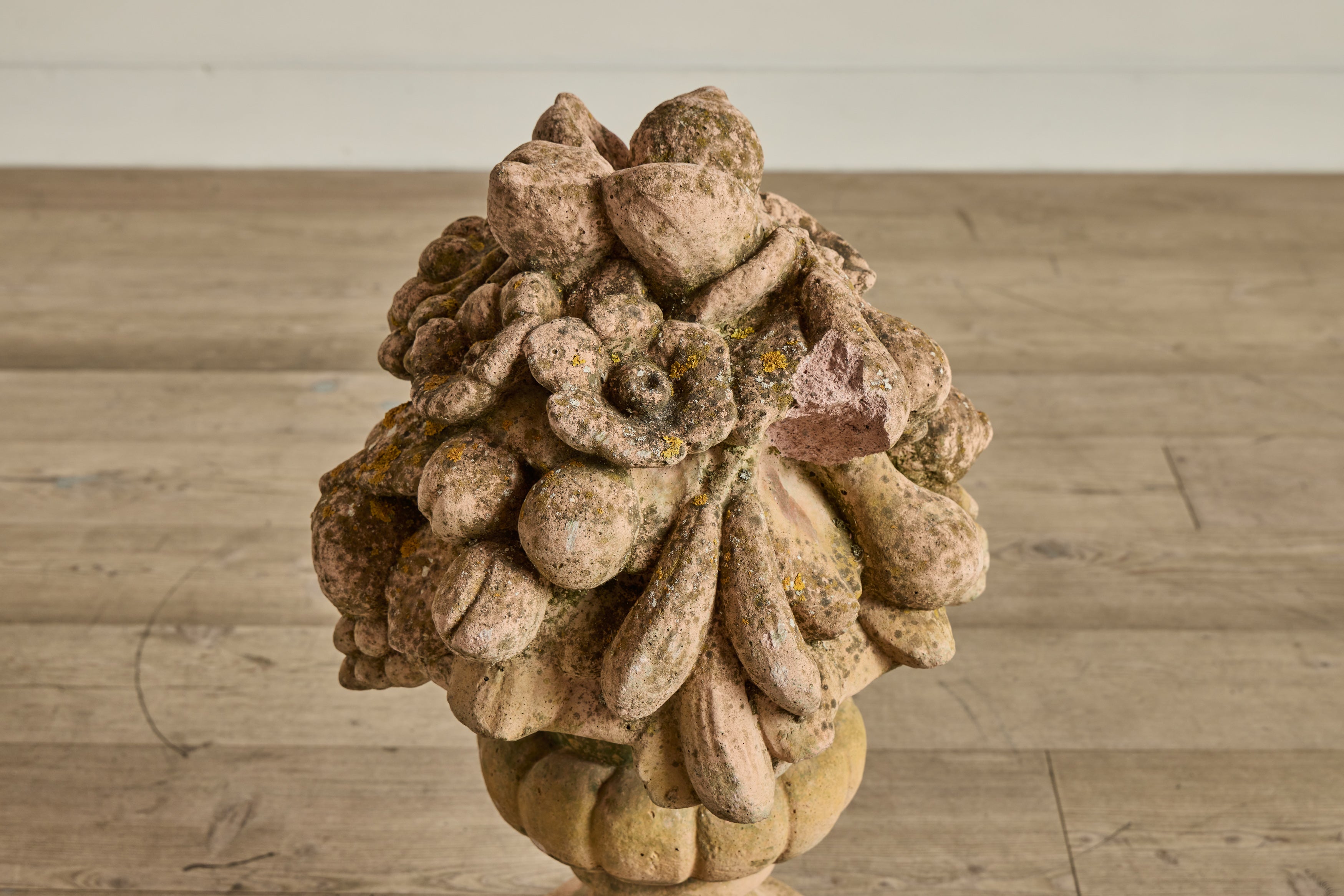 Pair of Terracotta Fruit Sculptures