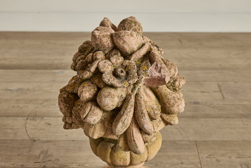 Pair of Terracotta Fruit Sculptures