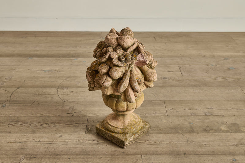 Pair of Terracotta Fruit Sculptures