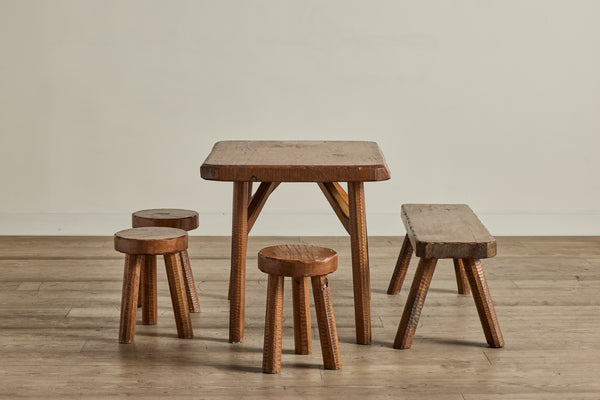 Brutalist Set- Table & Seating