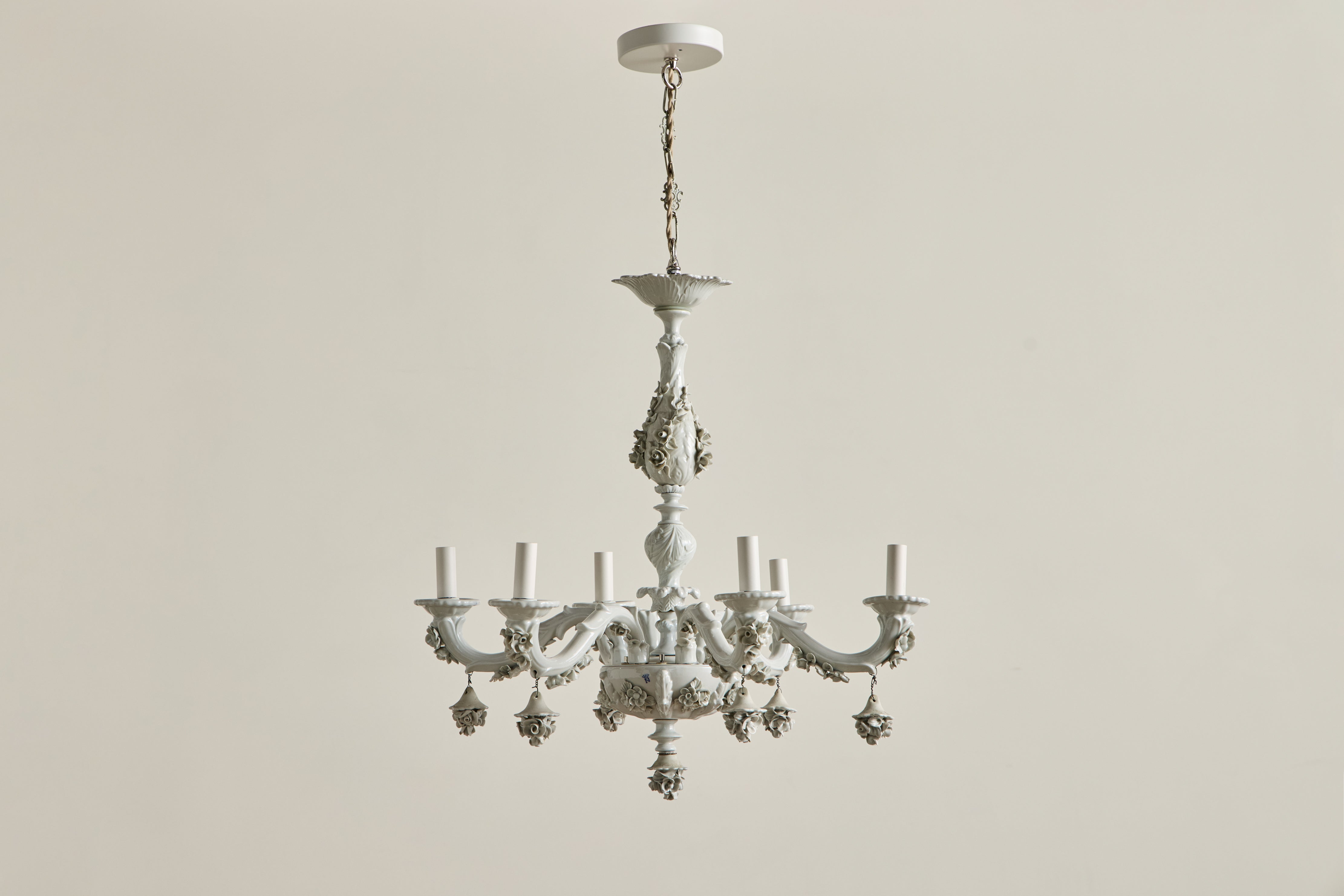 Italian Porcelain Chandelier