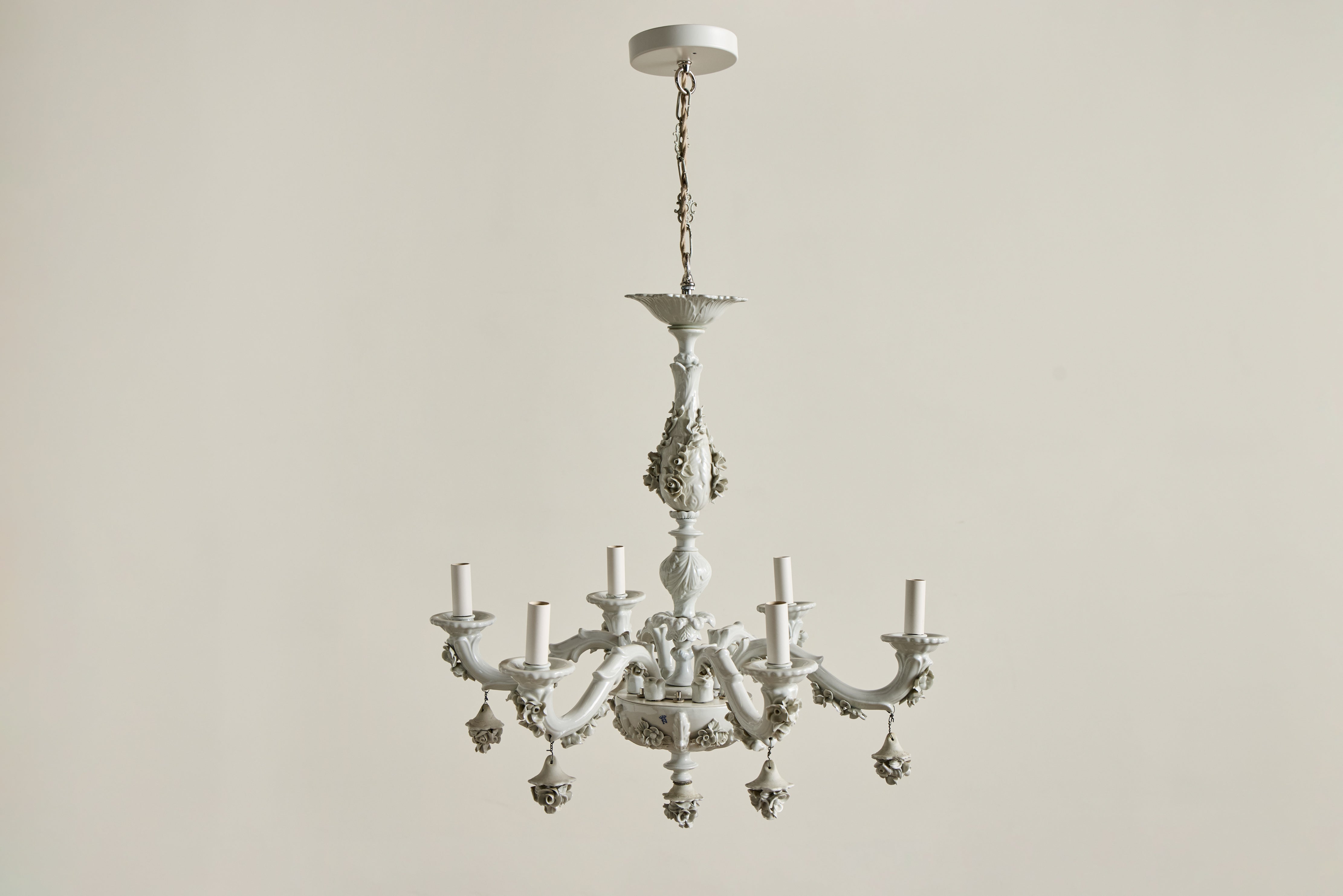 Italian Porcelain Chandelier
