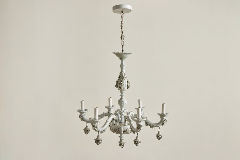 Italian Porcelain Chandelier