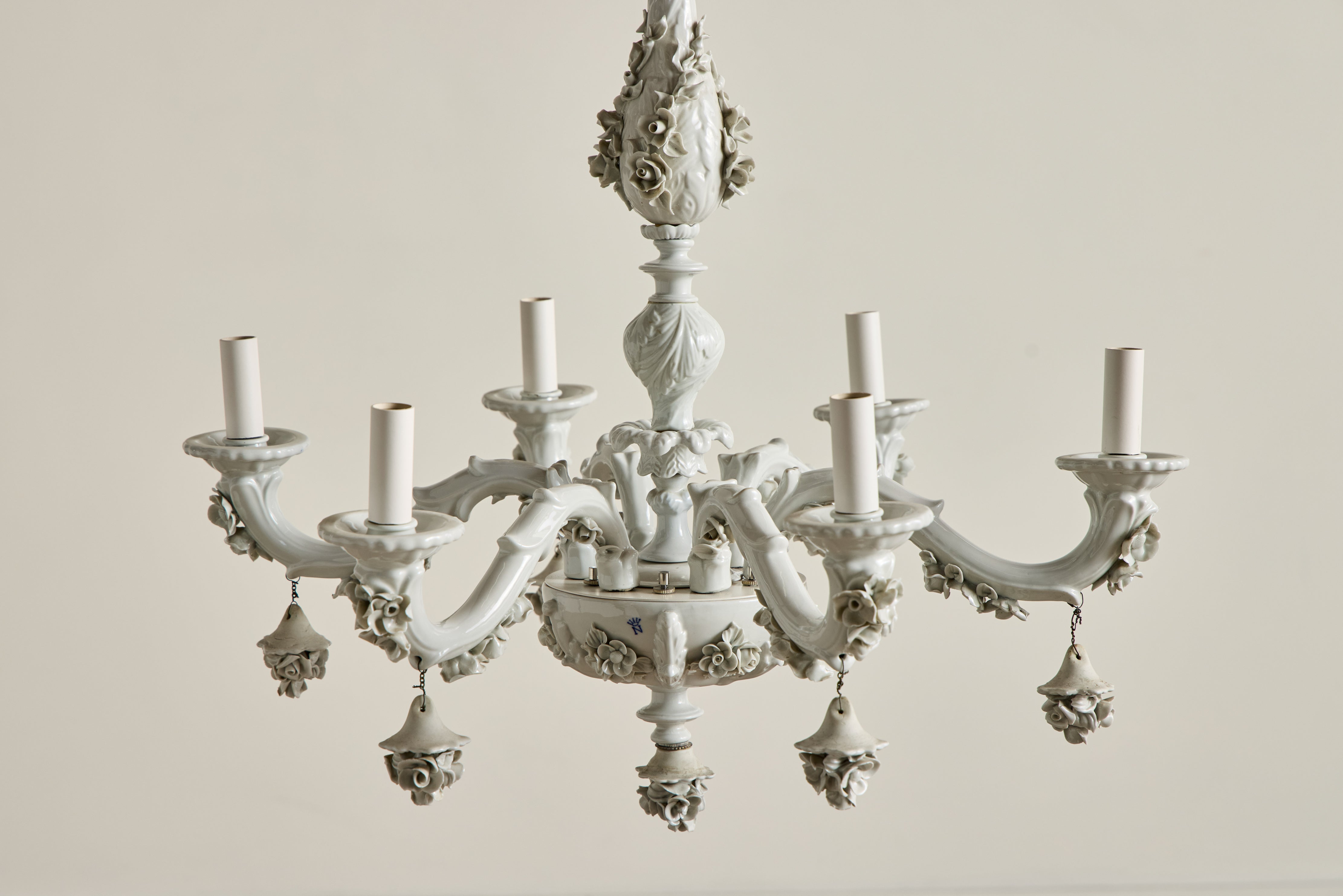 Italian Porcelain Chandelier