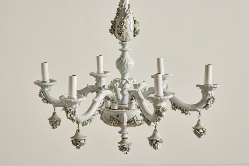 Italian Porcelain Chandelier