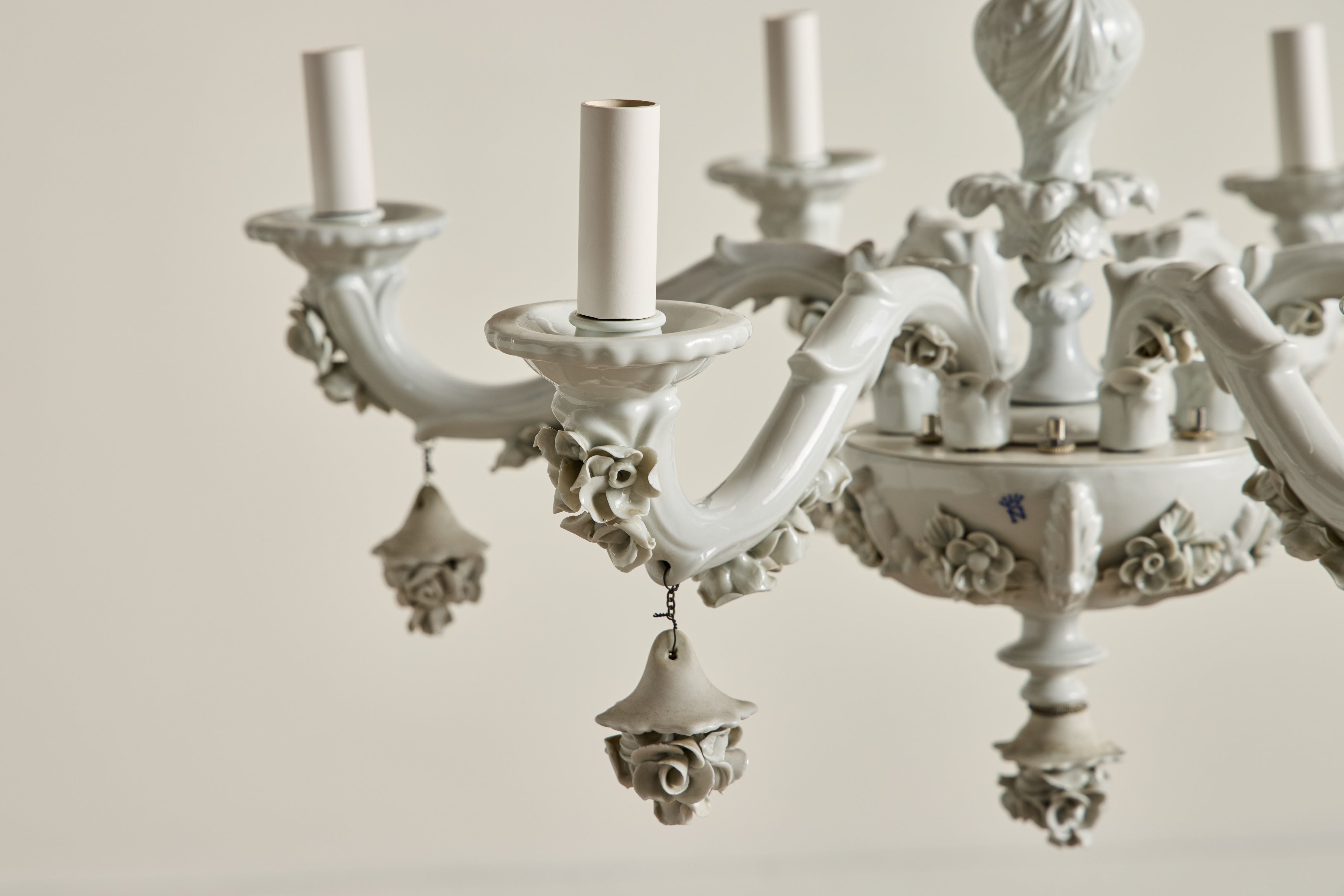 Italian Porcelain Chandelier