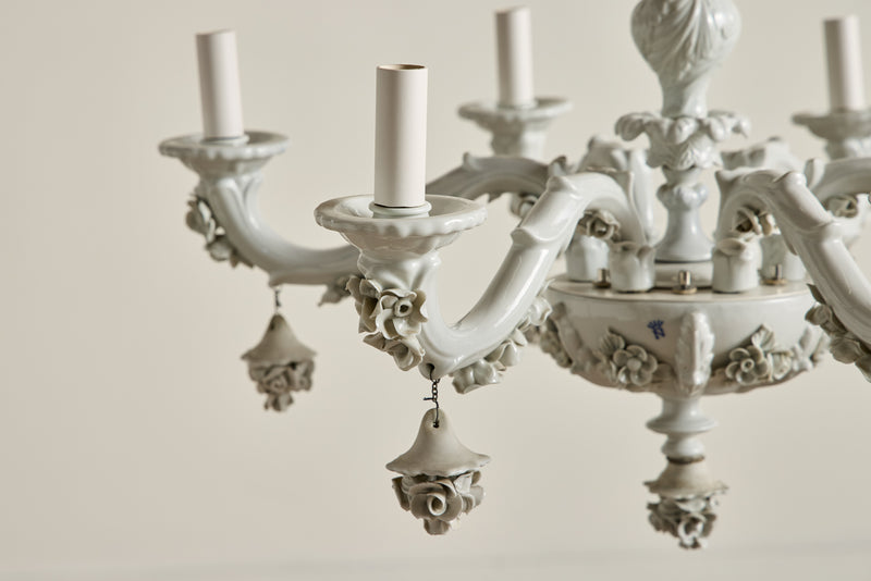 Italian Porcelain Chandelier