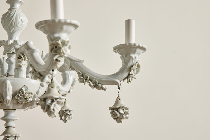 Italian Porcelain Chandelier