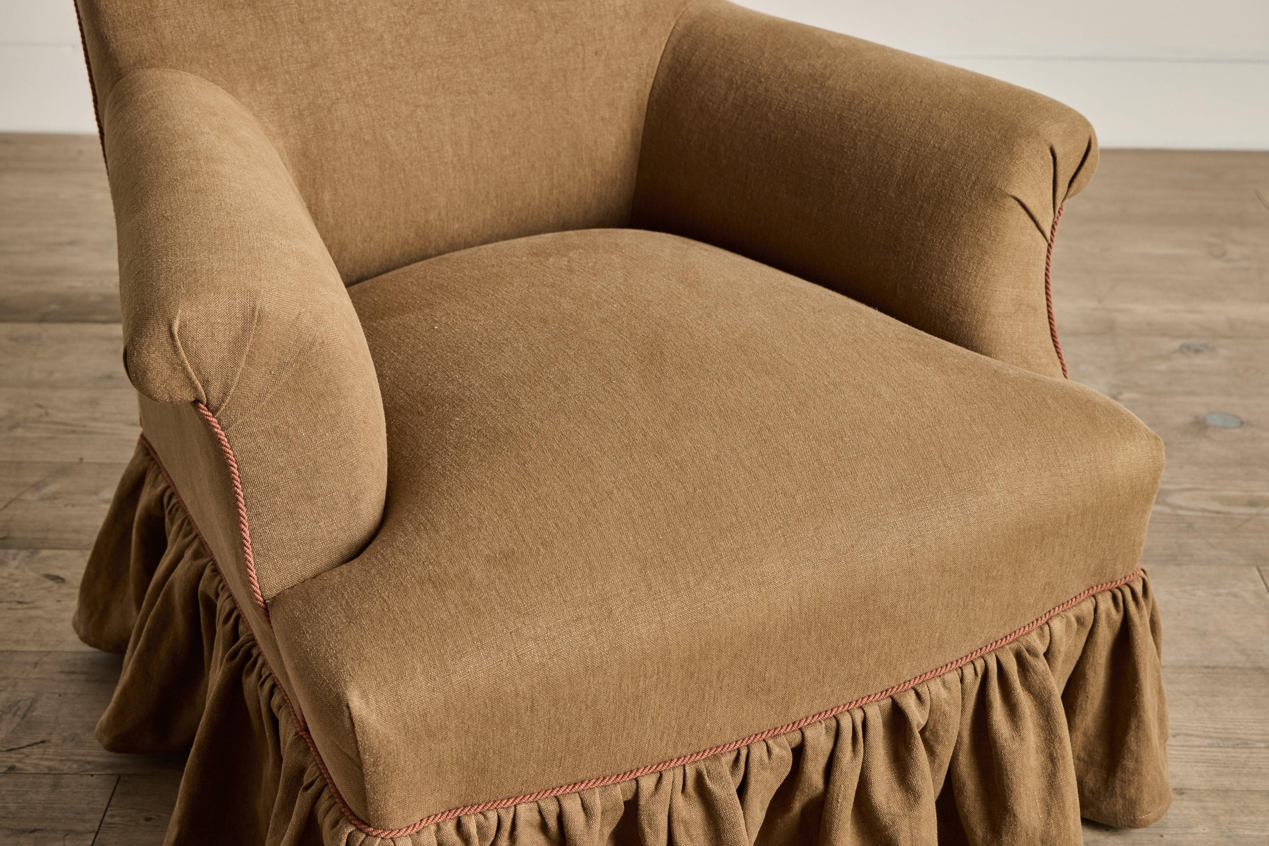 French Skirted Arm Chair