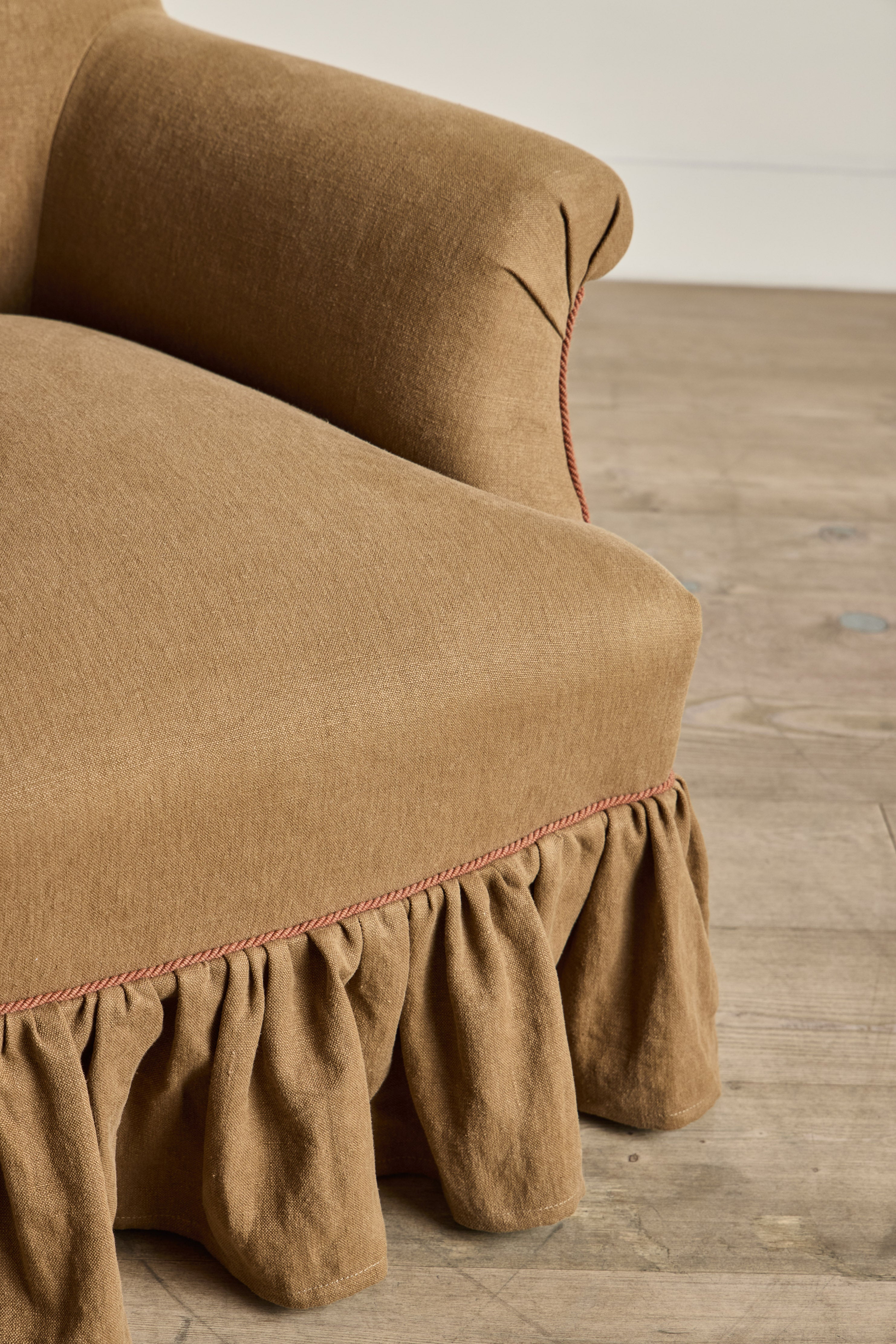 French Skirted Arm Chair