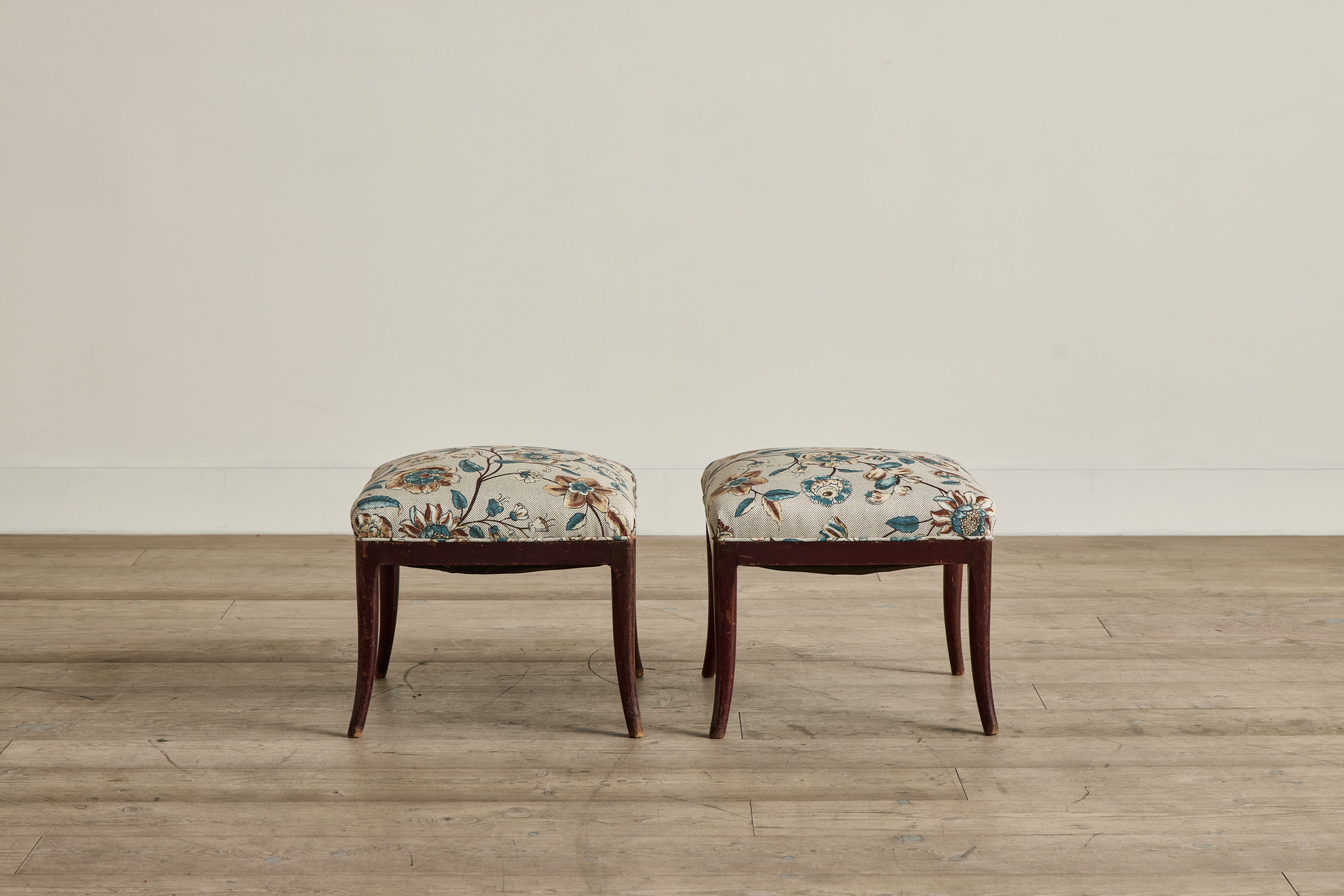 Pair of Thonet Style Ottomans