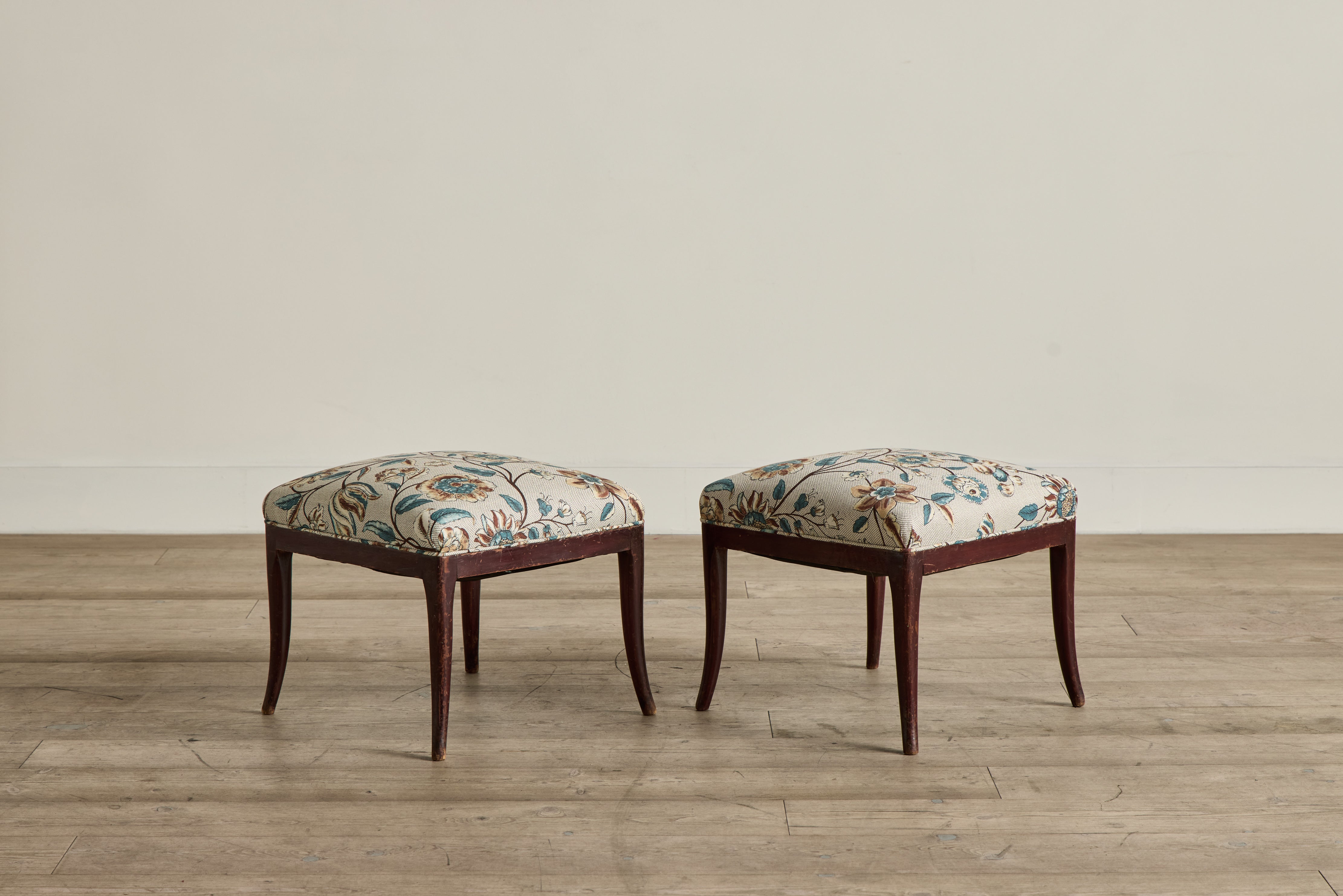 Pair of Thonet Style Ottomans
