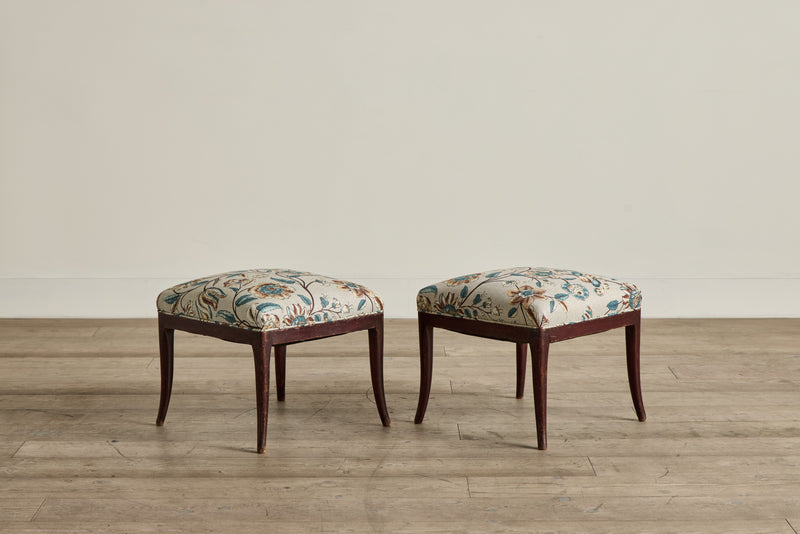 Pair of Thonet Style Ottomans