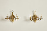Pair of Brass Sconces