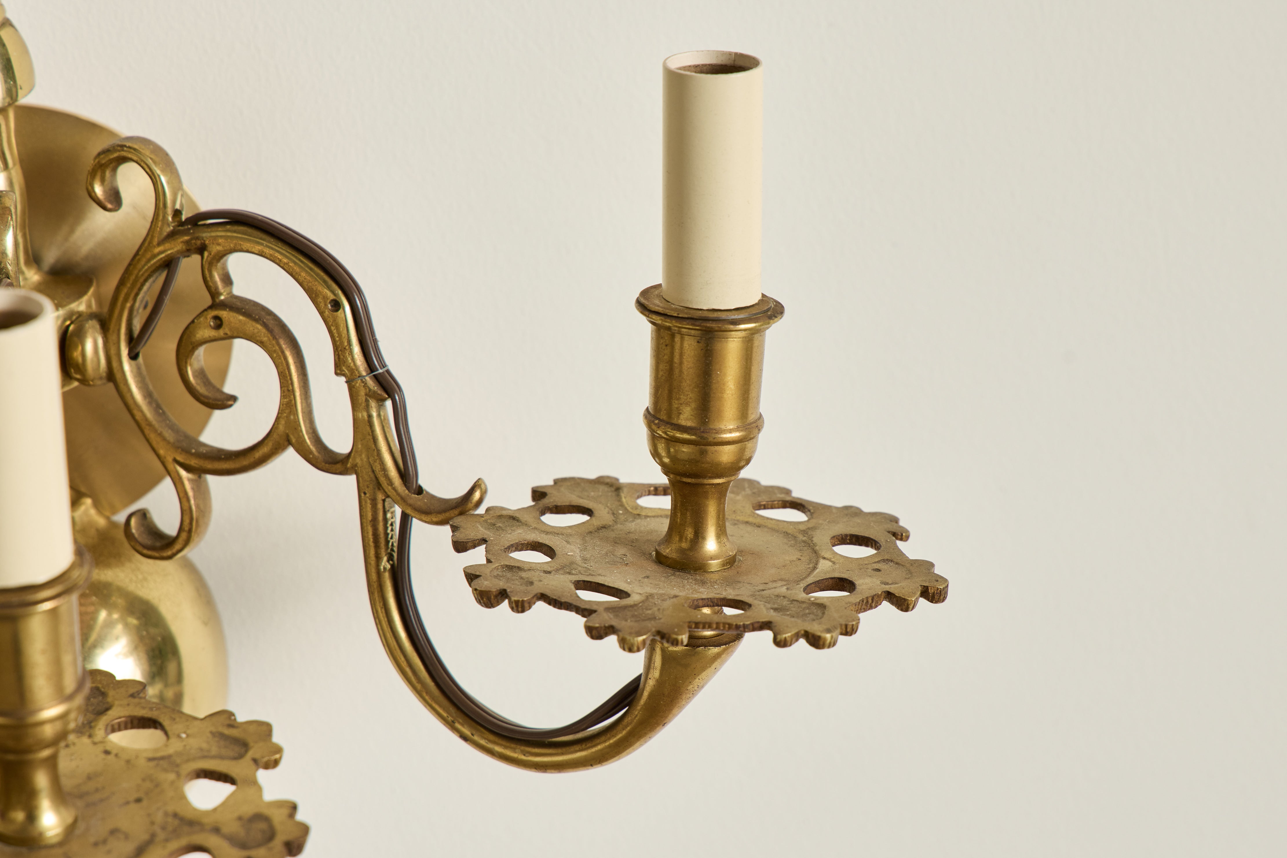 Pair of Brass Sconces
