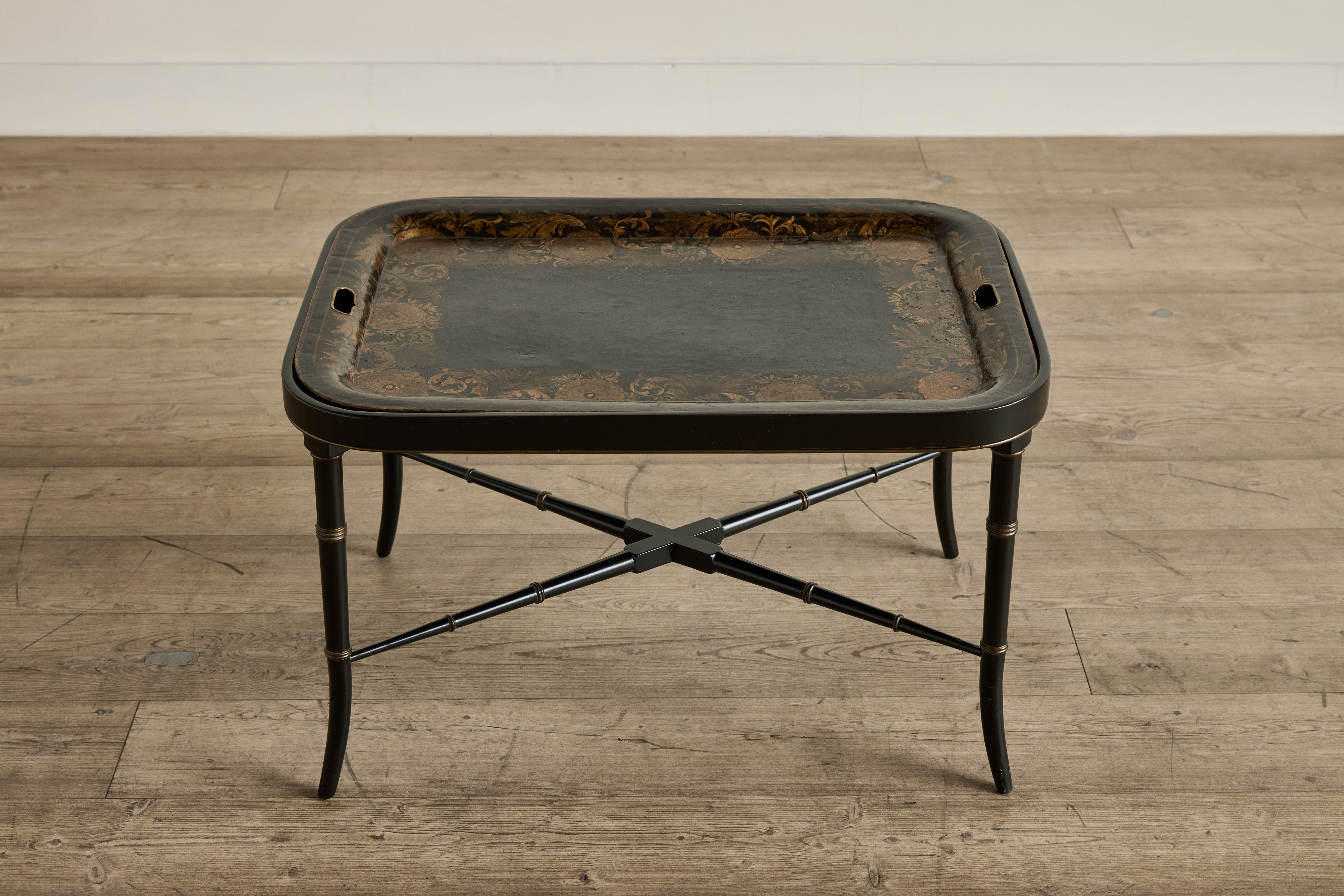 Tole Painted Tray Table