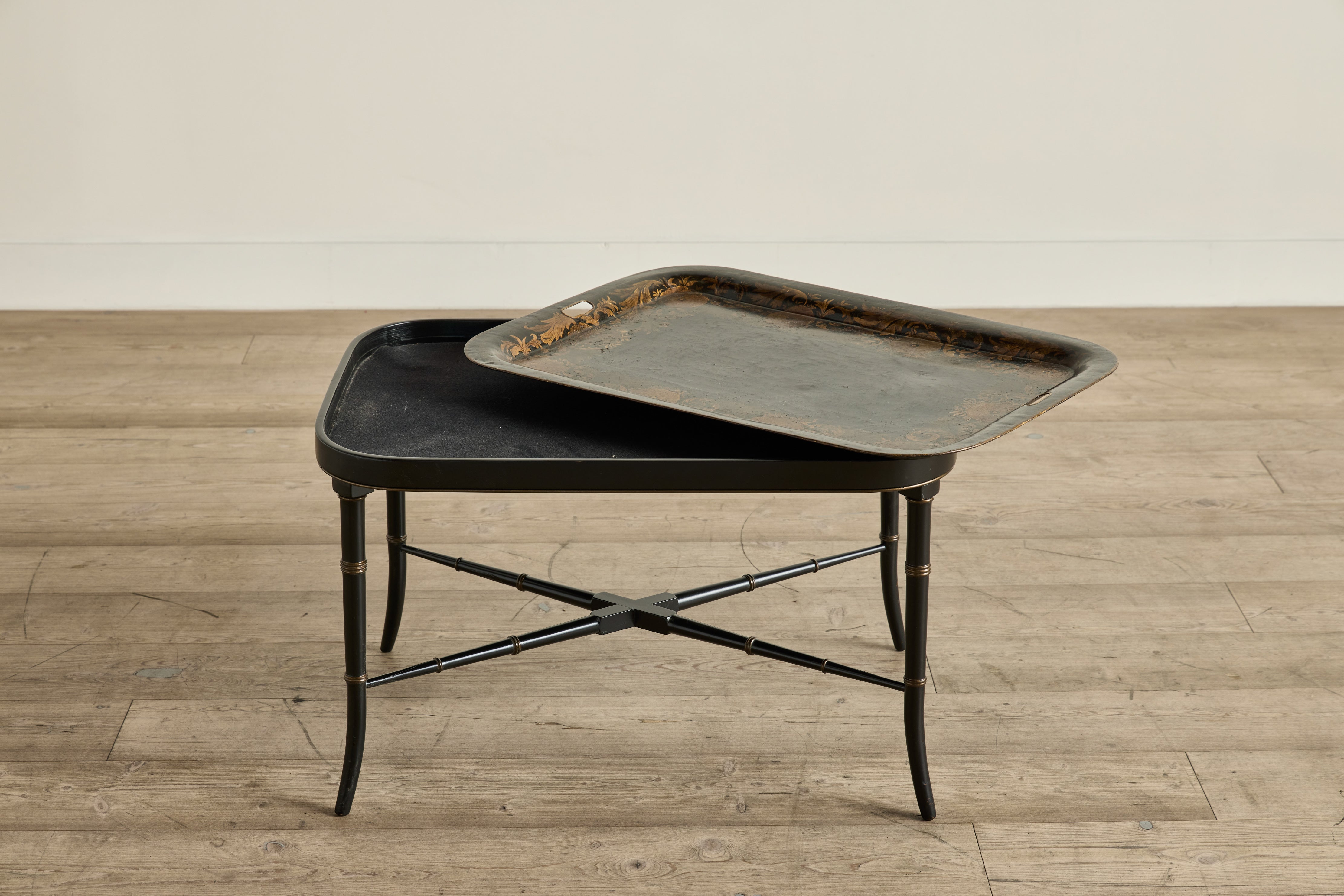 Tole Painted Tray Table