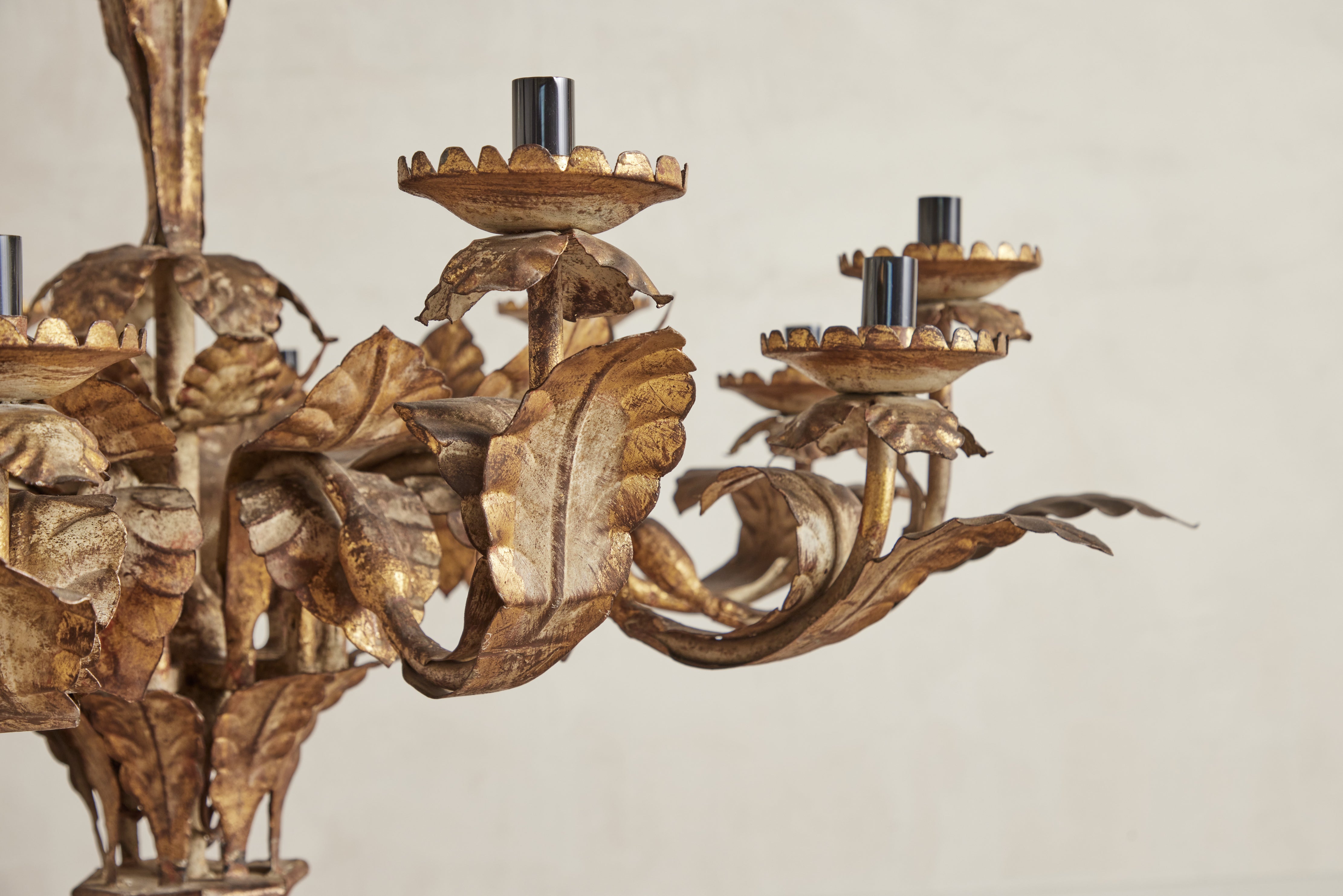 Large Tole Chandelier