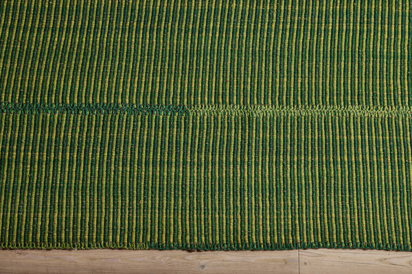 Green Wool Kilim, 9'9 x 11'11