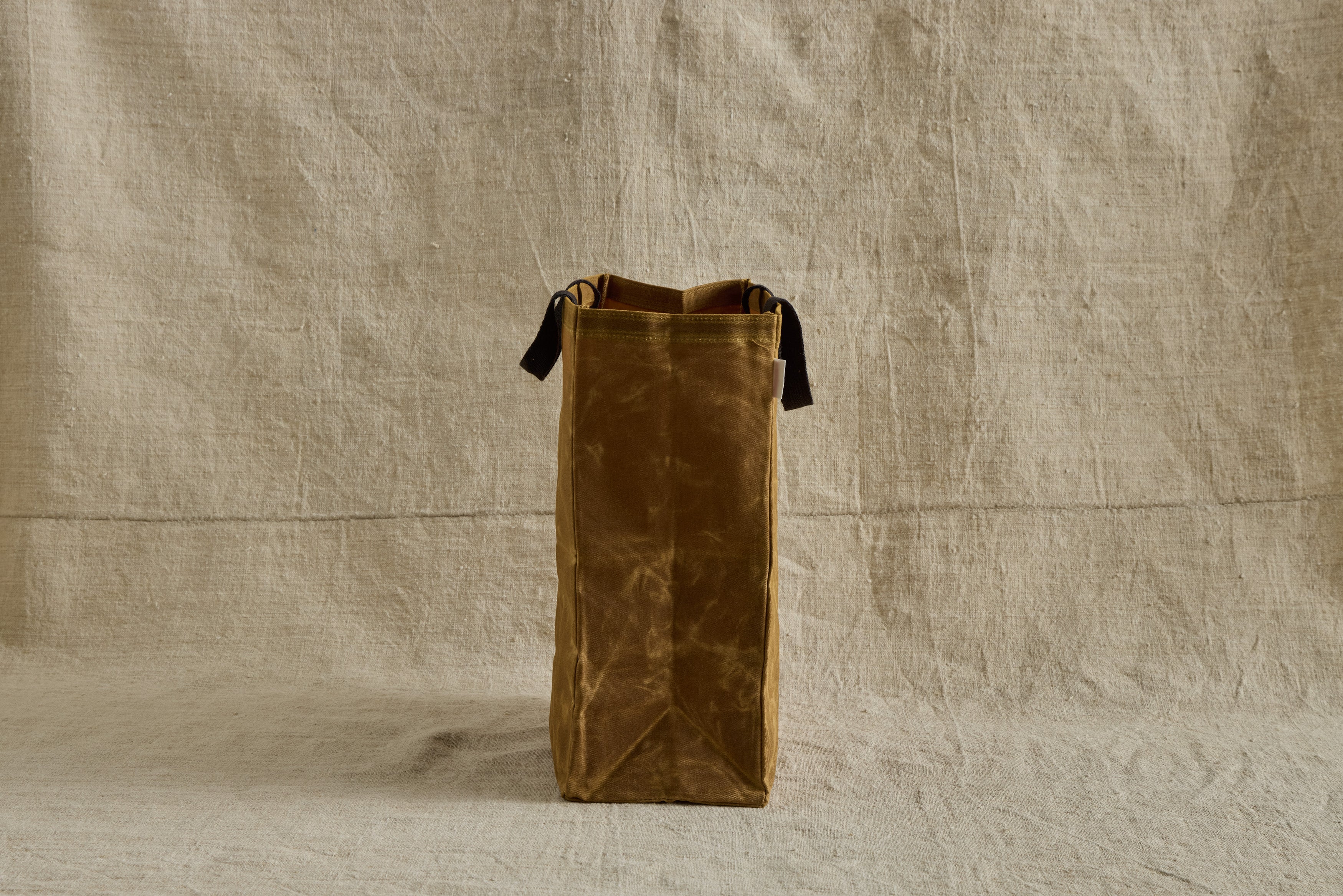 Waxed Canvas Market Bag in Yellow