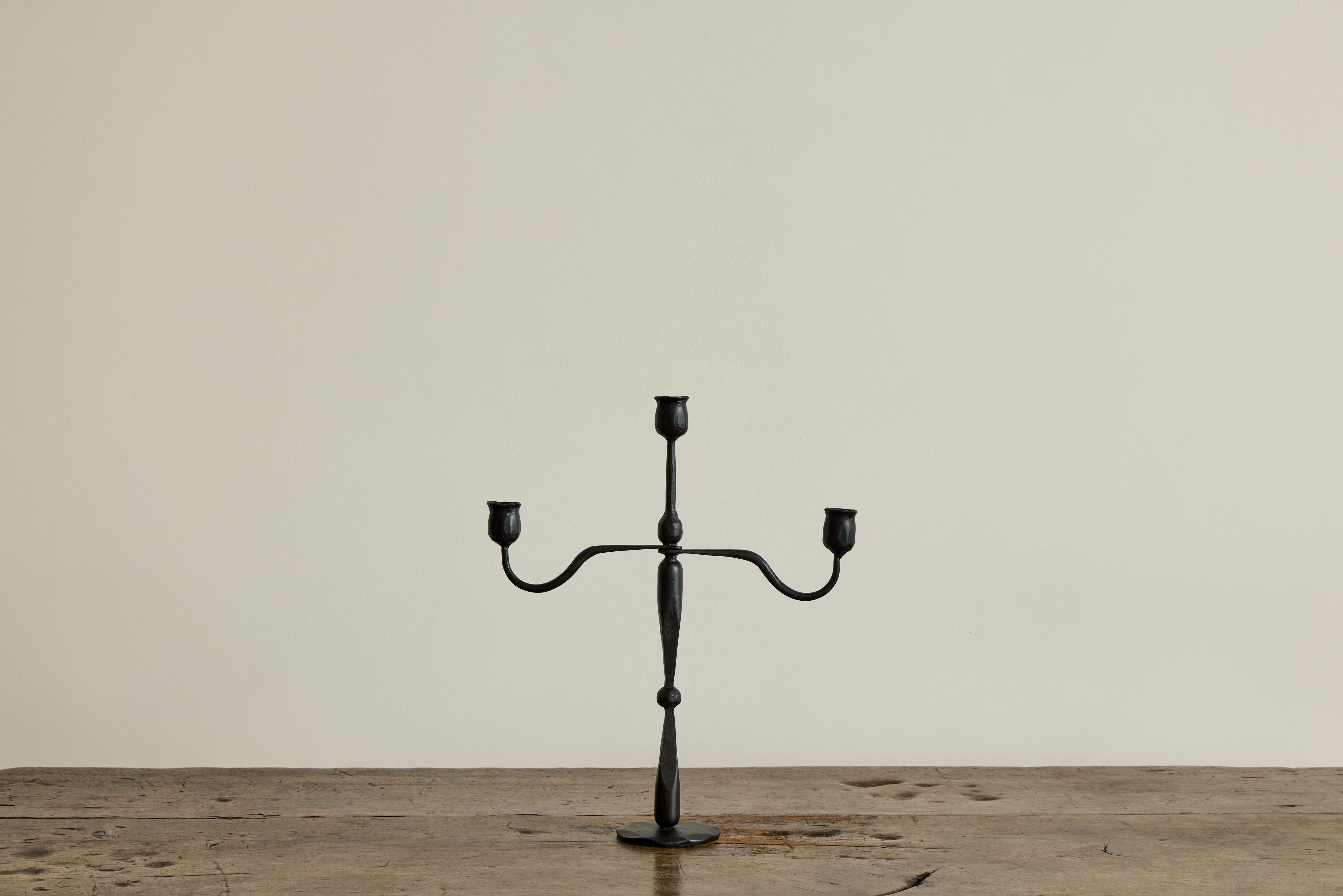 Forged Iron Candelabra