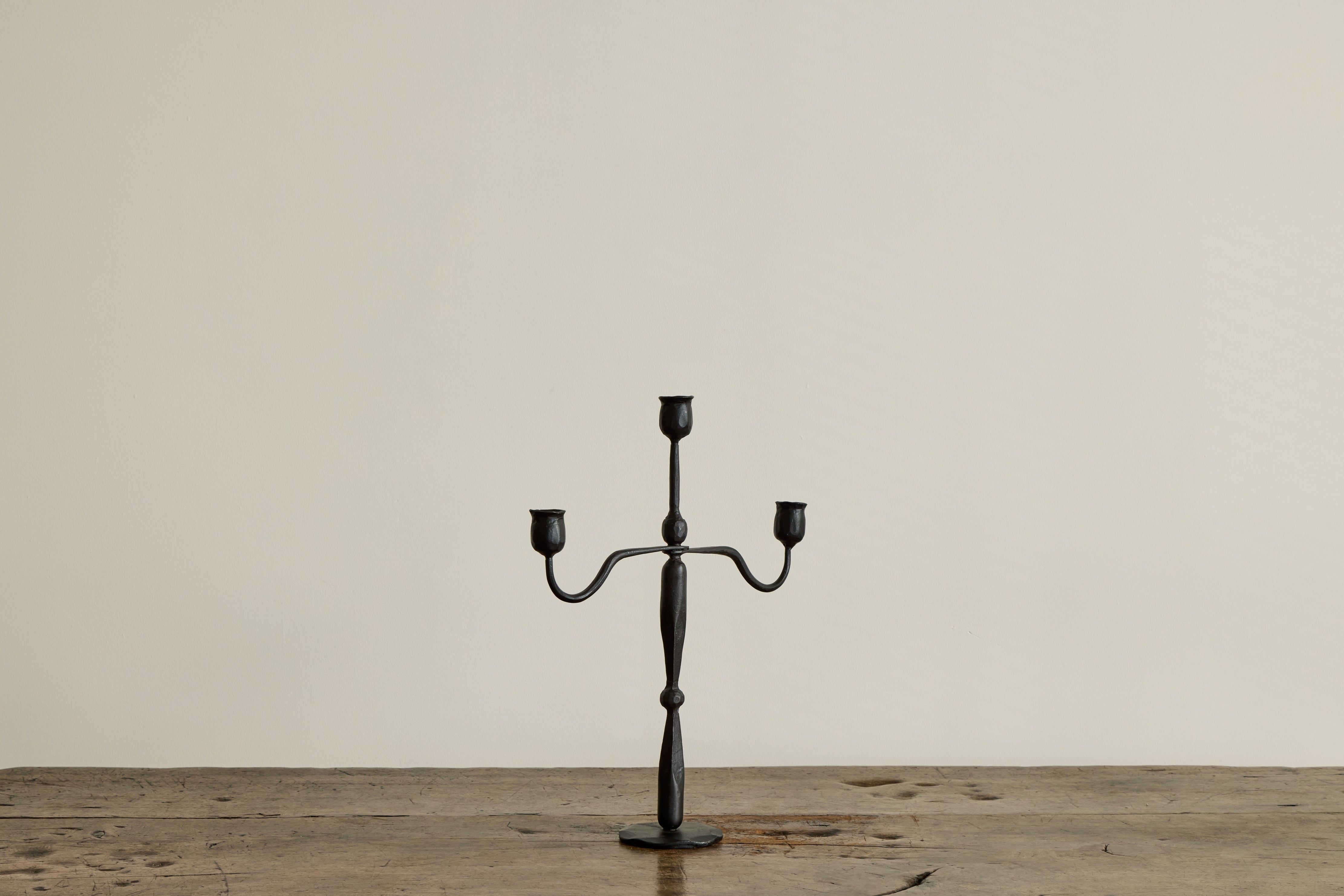 Forged Iron Candelabra