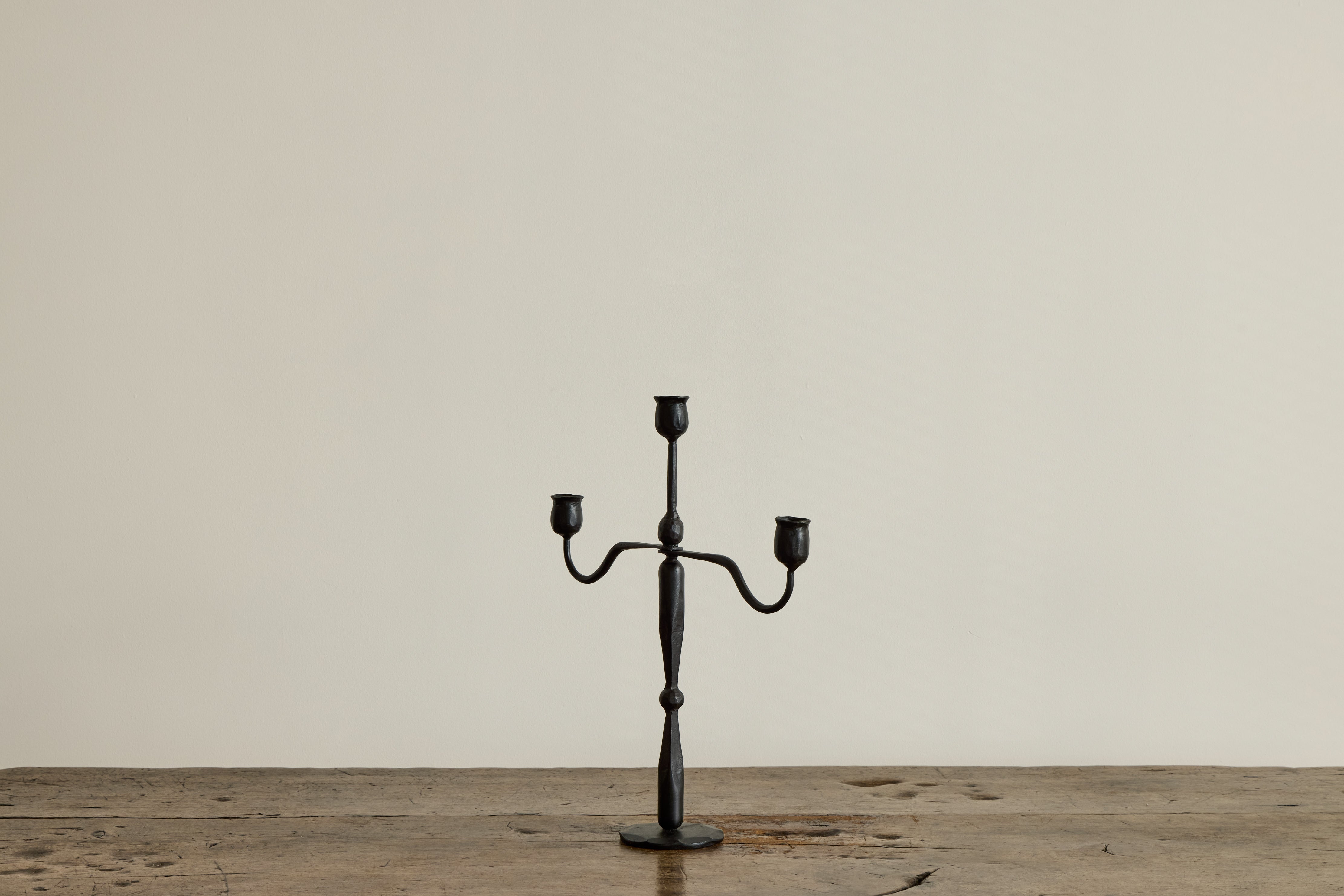 Forged Iron Candelabra