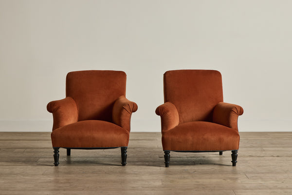 Pair of Corduroy Arm Chairs