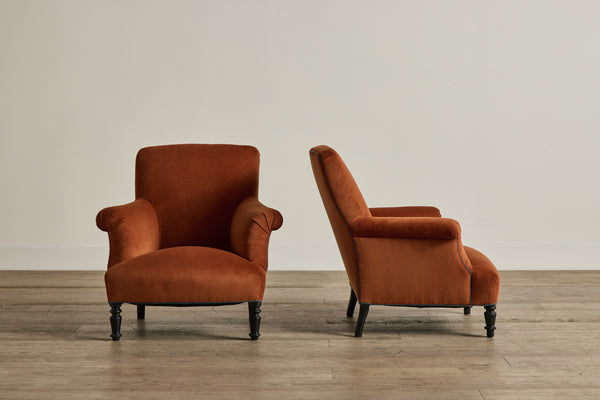 Pair of Corduroy Arm Chairs