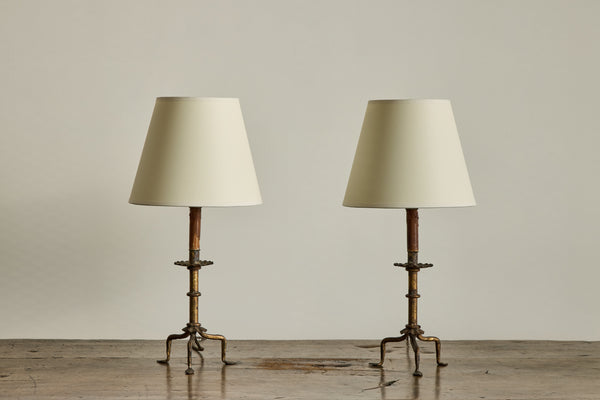 Pair of Iron Table Lamps