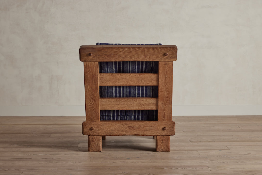 Brutalist Oak Armchairs