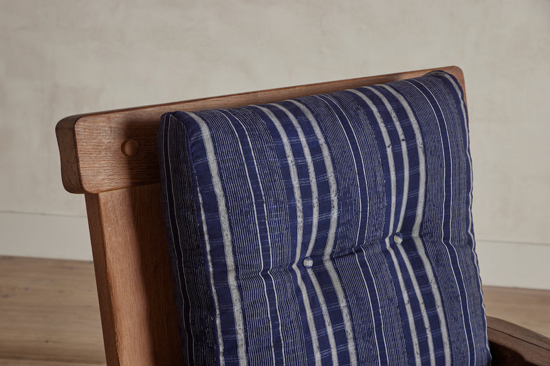 Brutalist Oak Armchairs