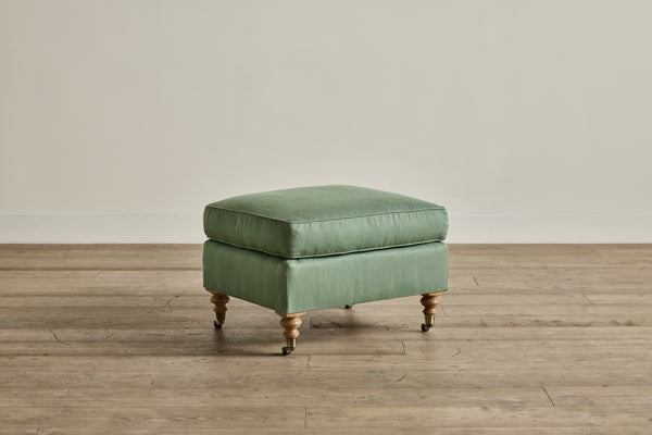 English Roll Arm Ottoman