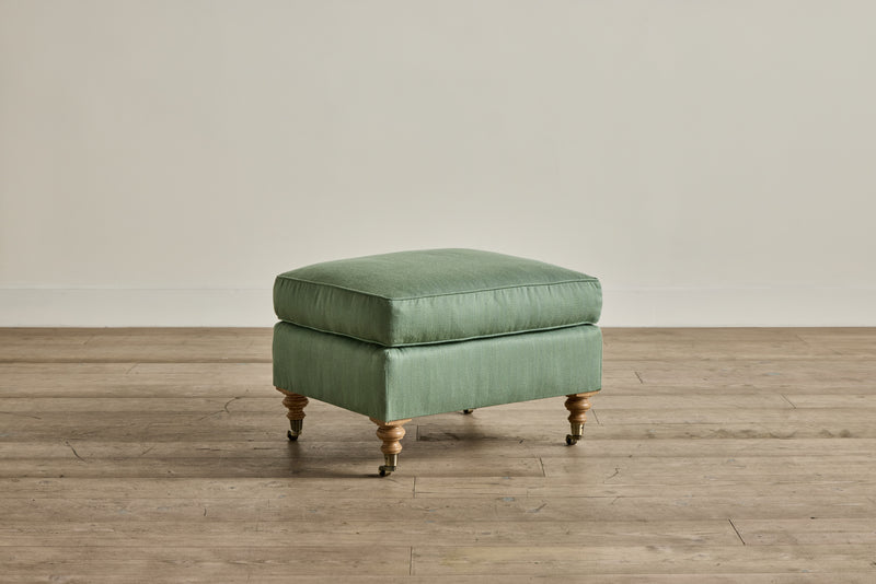 English Roll Arm Ottoman