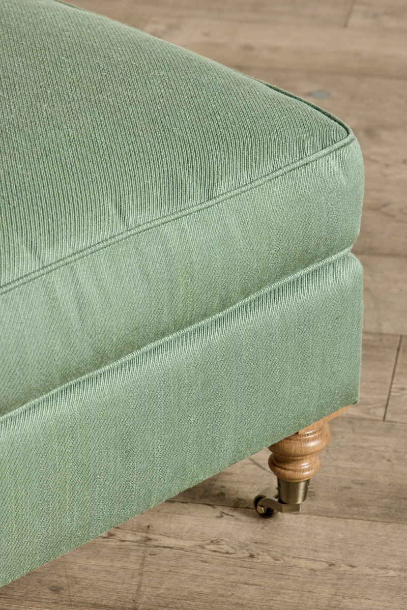 English Roll Arm Ottoman