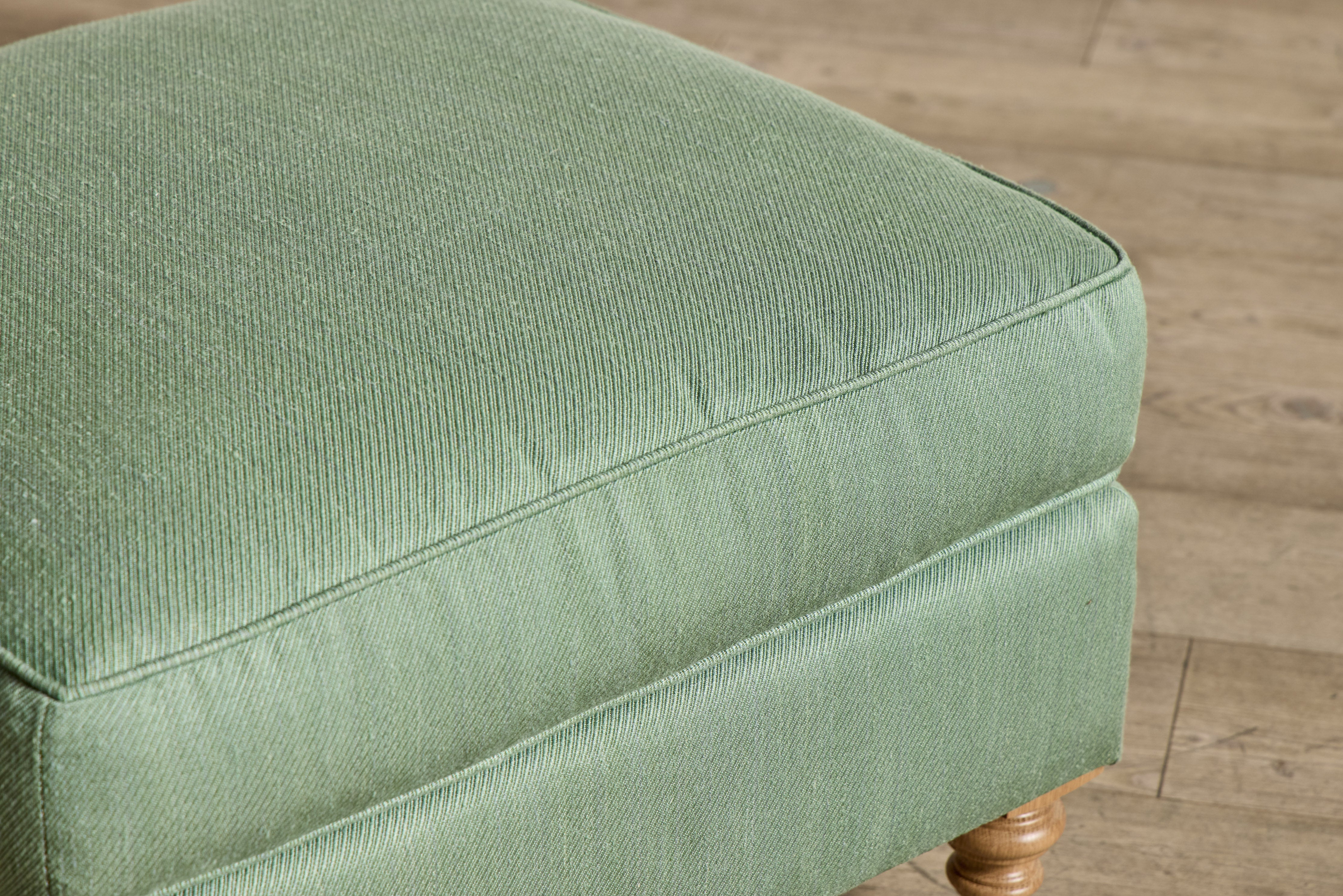 English Roll Arm Ottoman