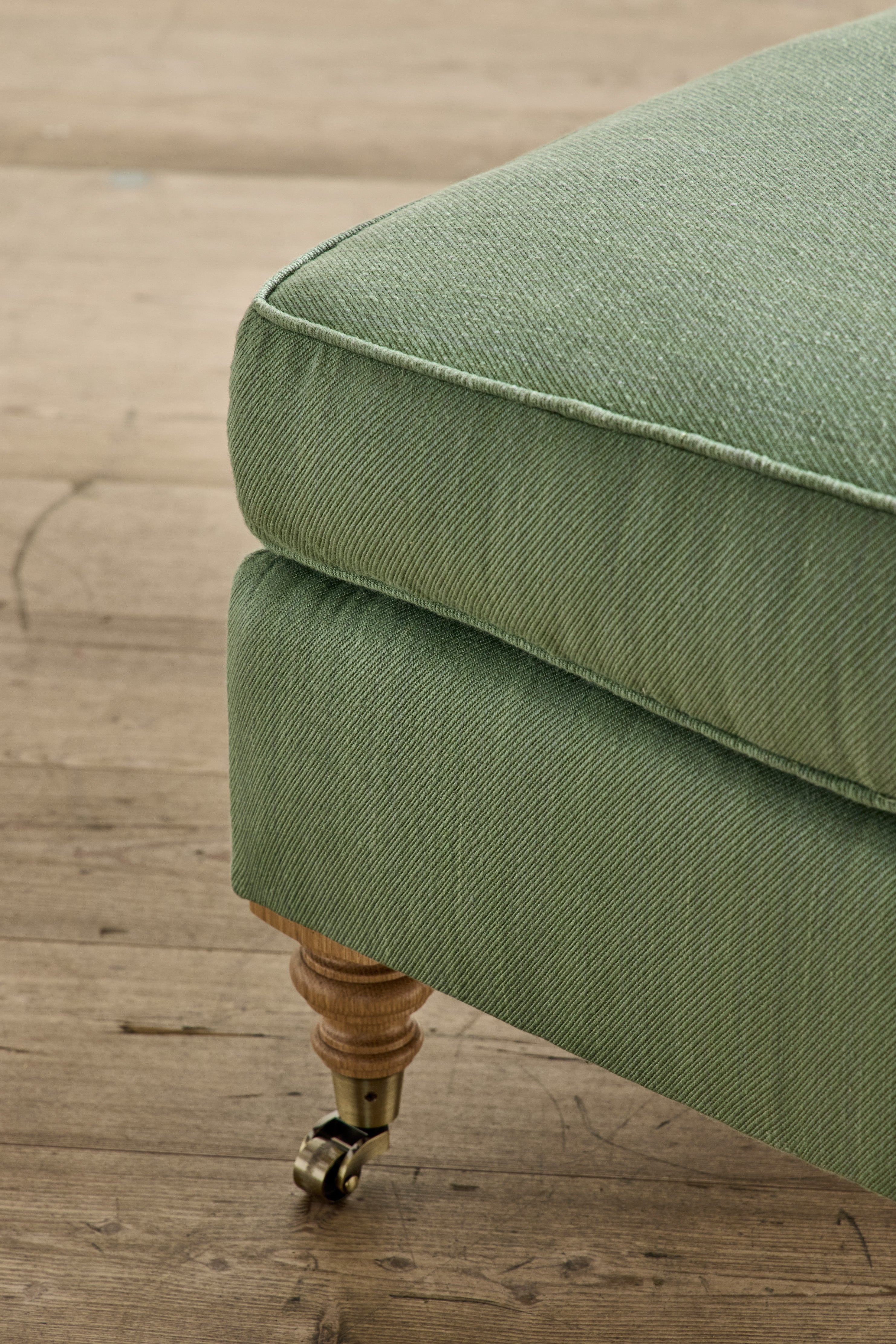 English Roll Arm Ottoman