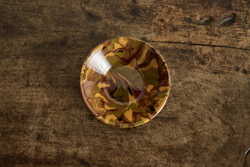 Marbled Enamelware Dip Bowl