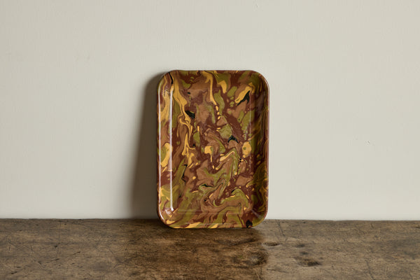 Marbled Enamelware Dinner Plate