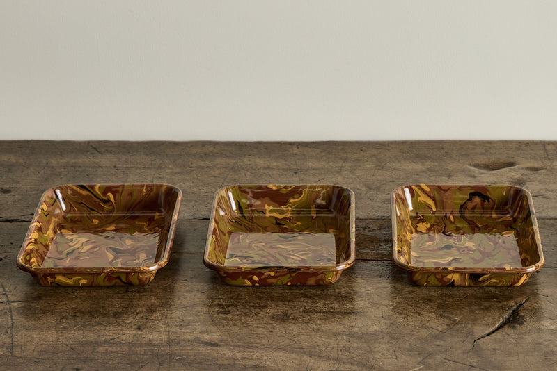 Marbled Enamelware Tray