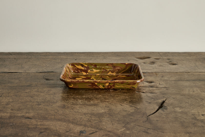 Marbled Enamelware Tray