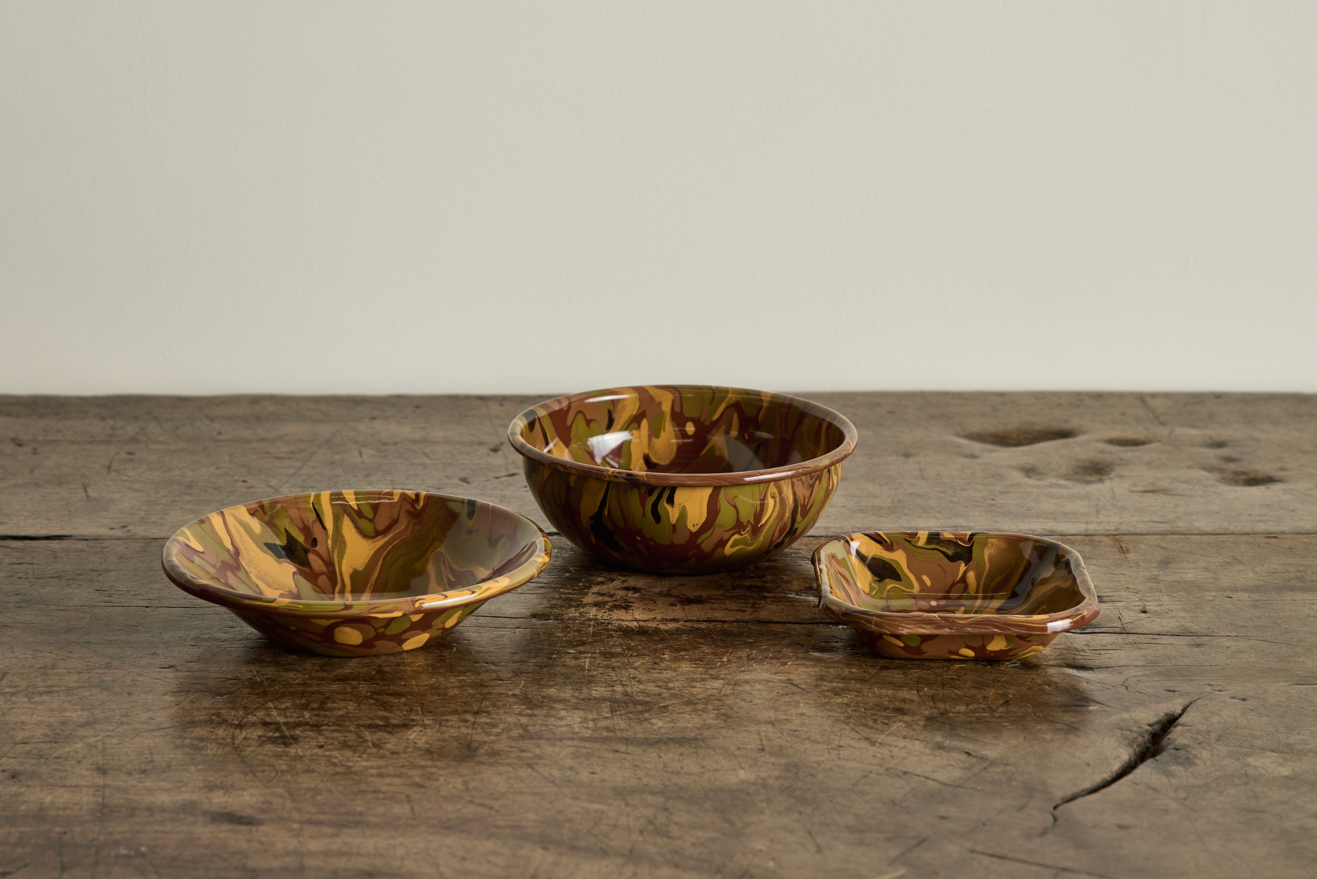 Marbled Enamelware Bowl