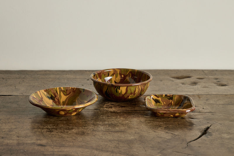 Marbled Enamelware Bowl