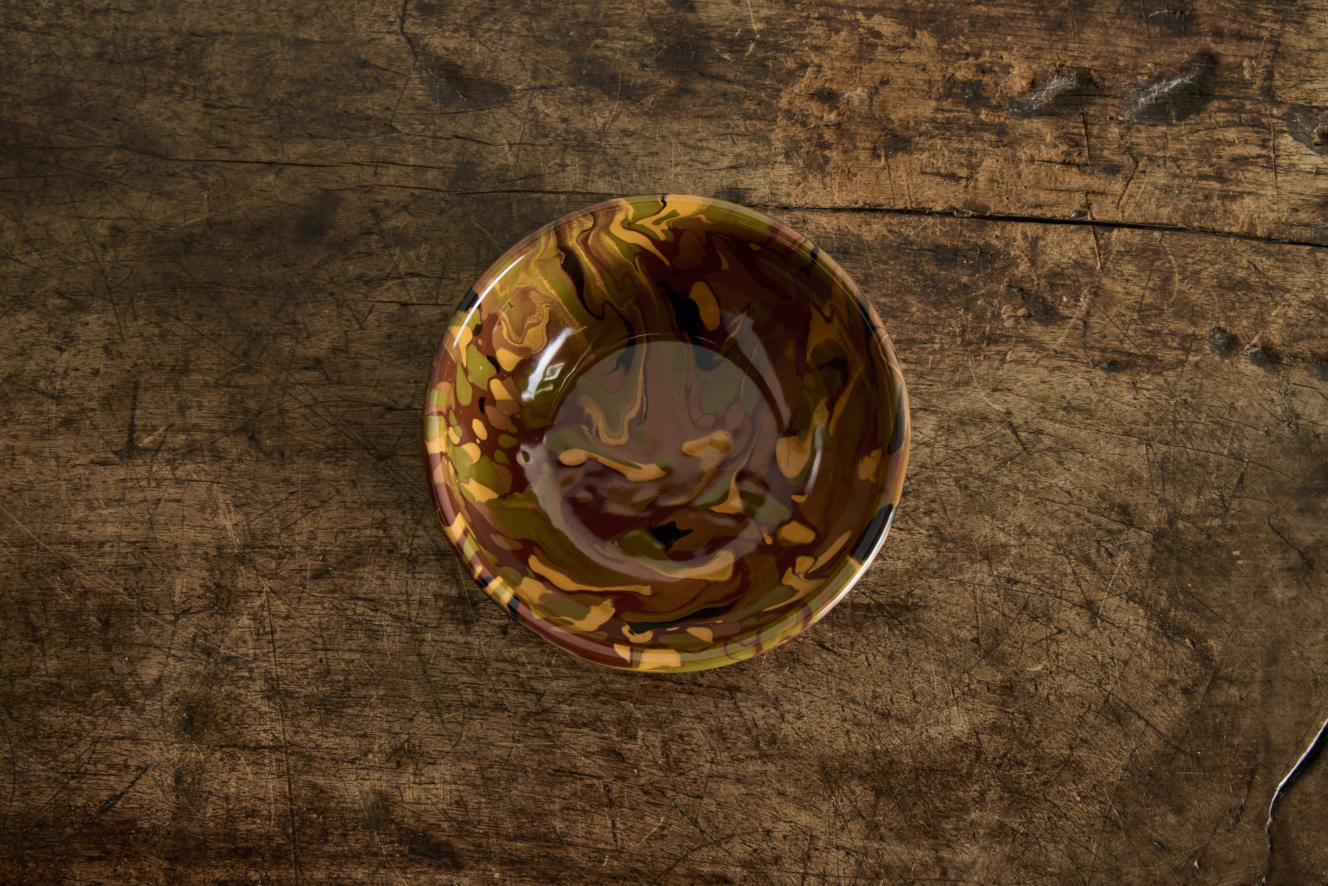 Marbled Enamelware Bowl