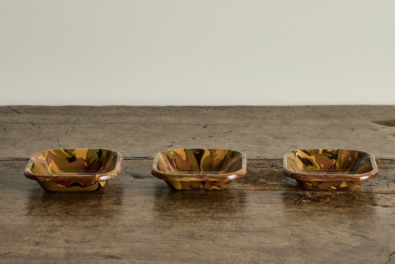 Marbled Enamelware Snack Bowl