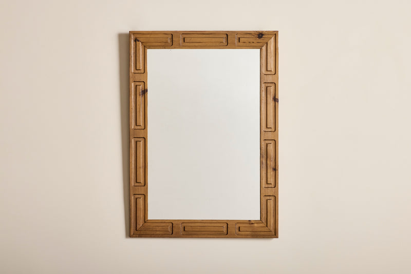 Pine Wood Carved Mirror (LA)