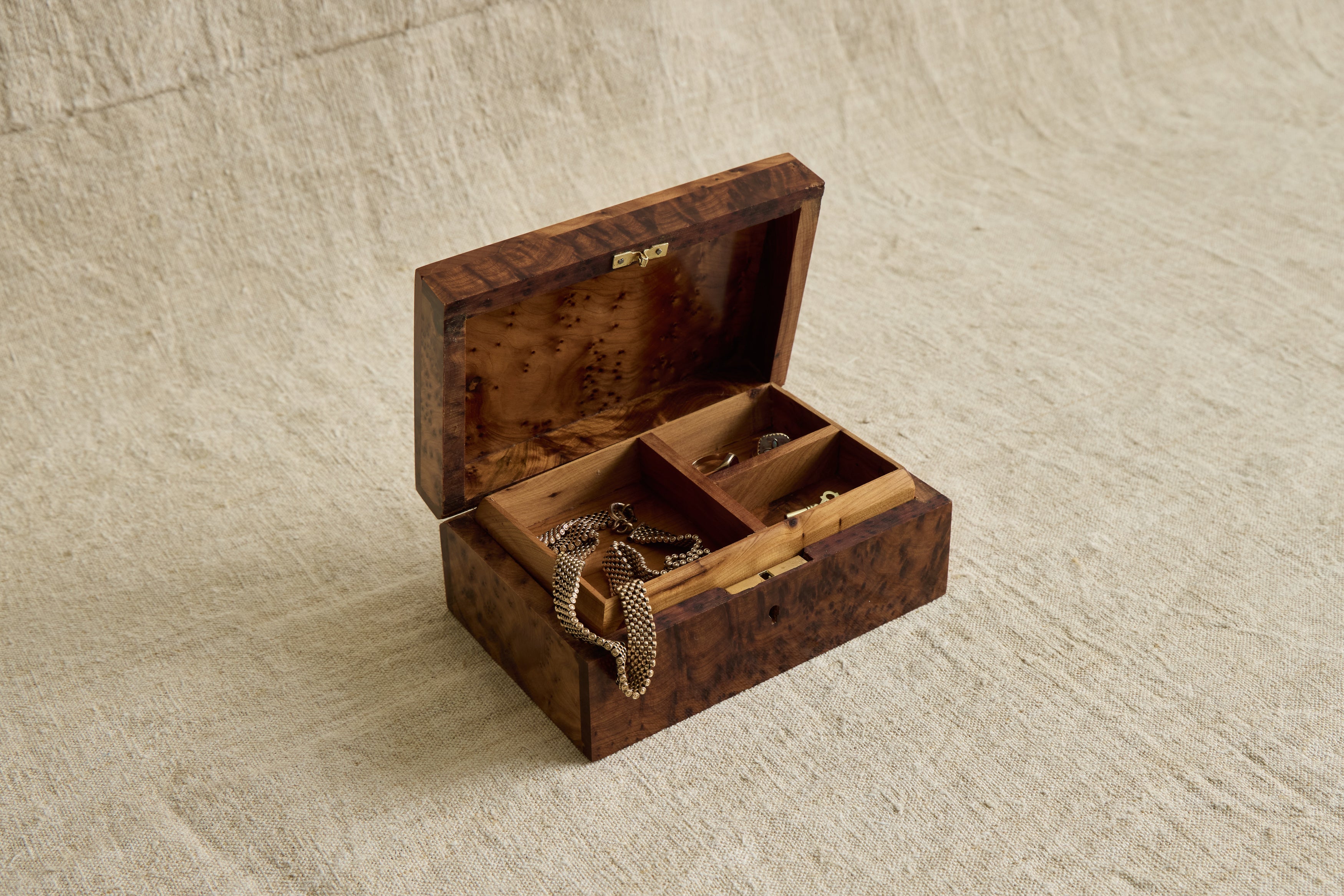Burlwood Jewelry Box