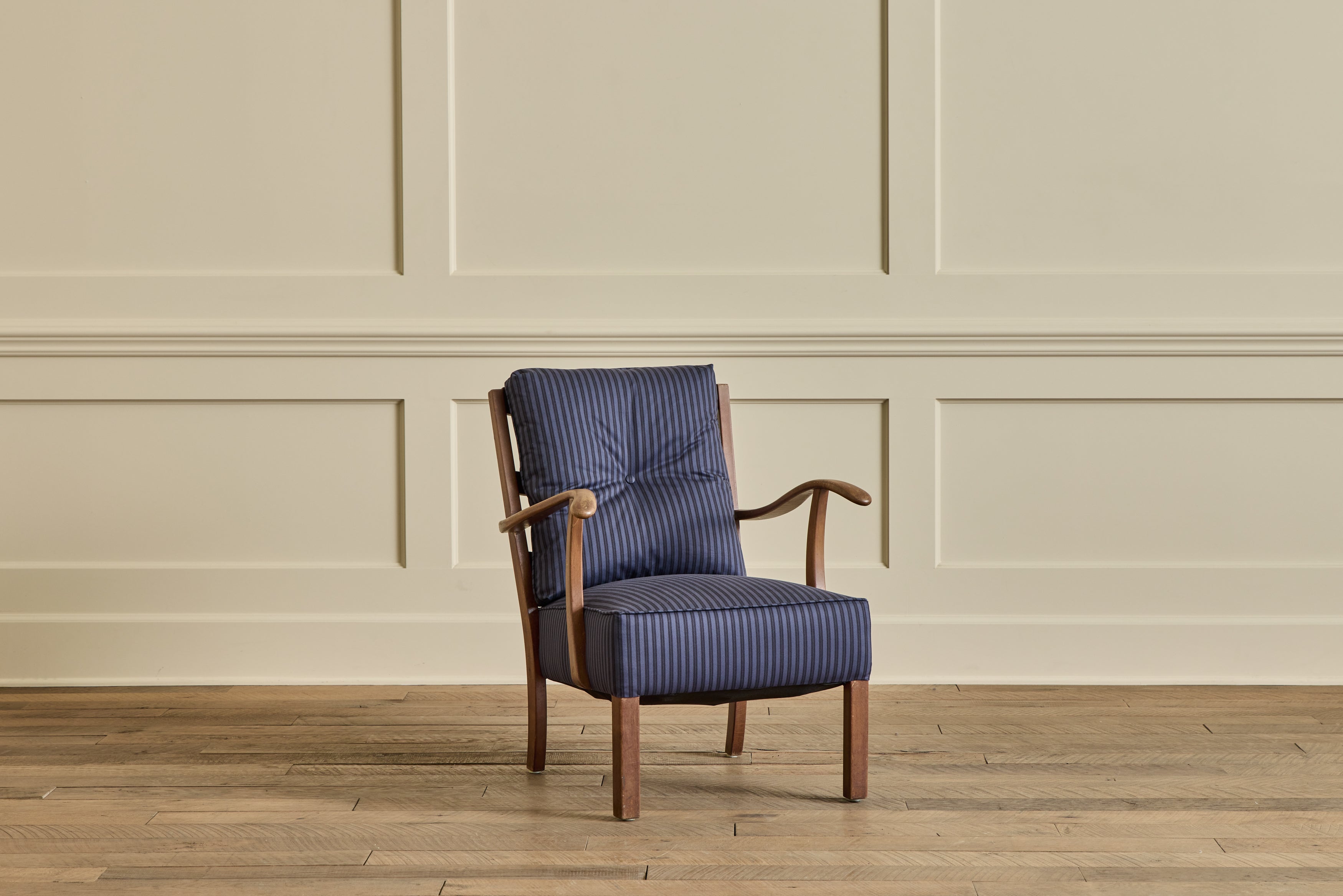 Danish Beech Wood Lounge Chair