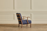Danish Beech Wood Lounge Chair