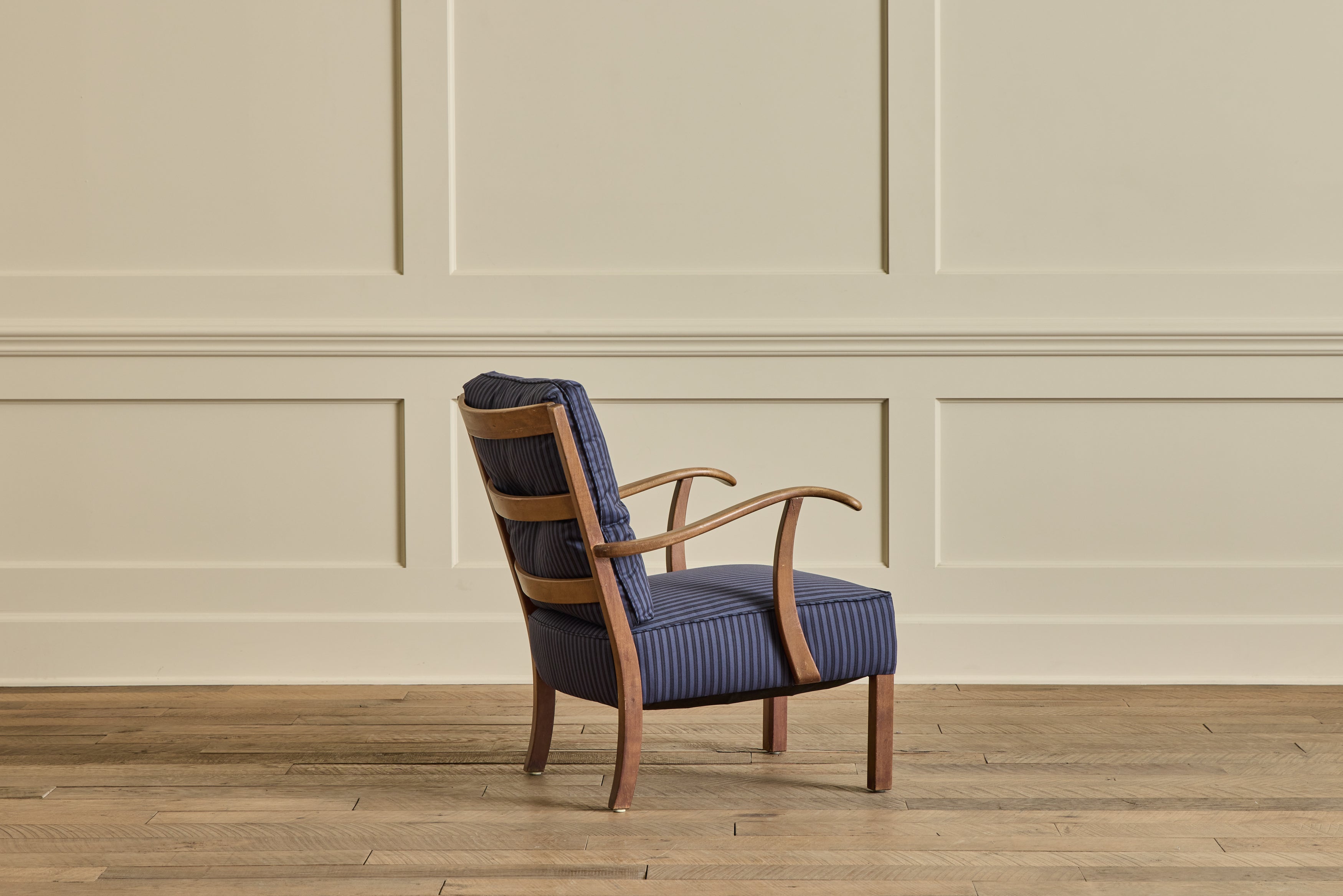 Danish Beech Wood Lounge Chair